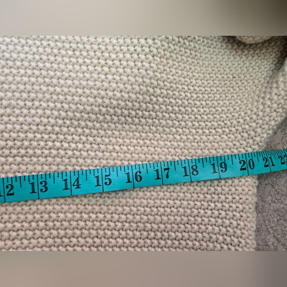 JILLIAN HARRIS × THE SKINNY Boyfriend Cotton Knit Open Front Cardigan. O/S - Picture 12 of 13